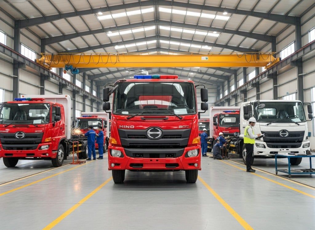 Tổng quan Xe chữa cháy Hino 5,5 khối FG