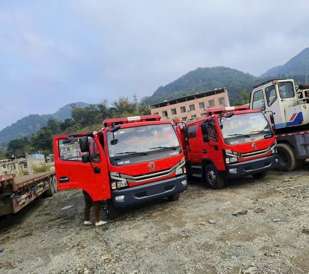 Xe chữa cháy Dongfeng các dòng 2.5 5 6 8 khối tại Việt Nam