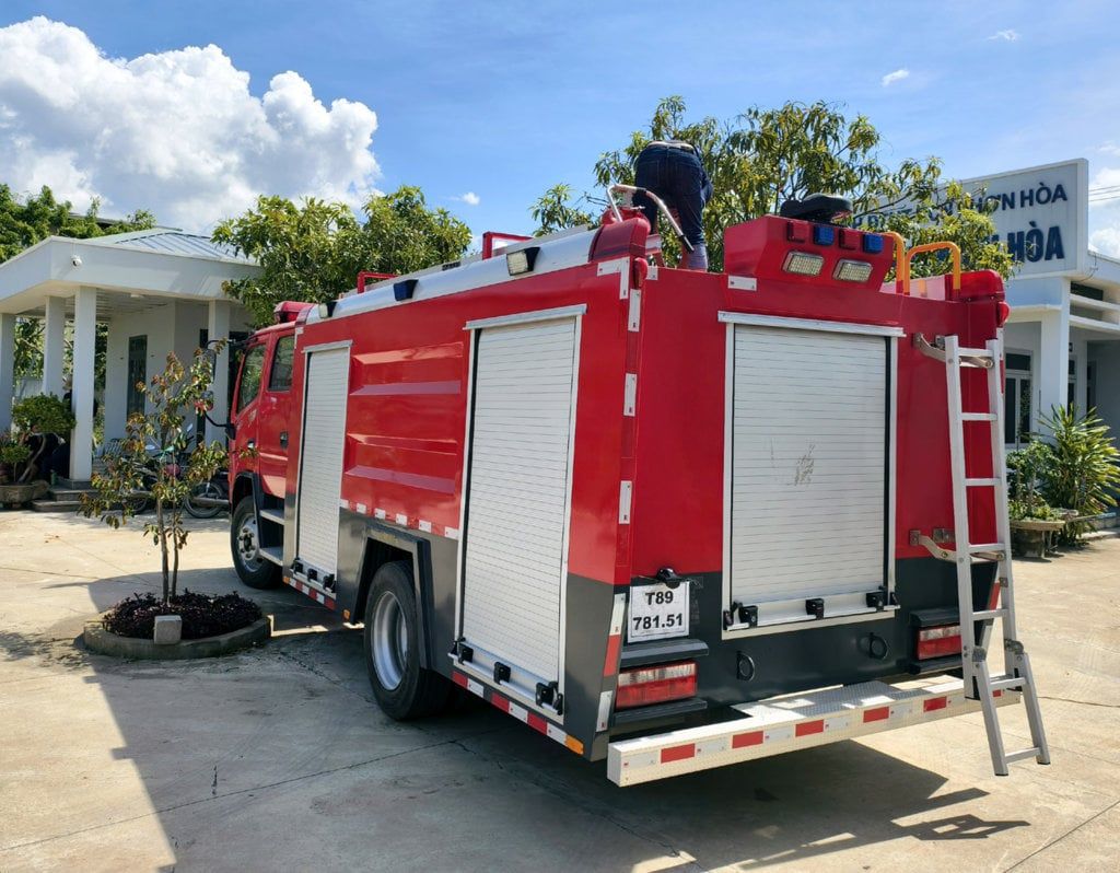 Xe cứu hỏa 5000 lít Dongfeng ứng dụng tại khu công nghiệp và nhà máy