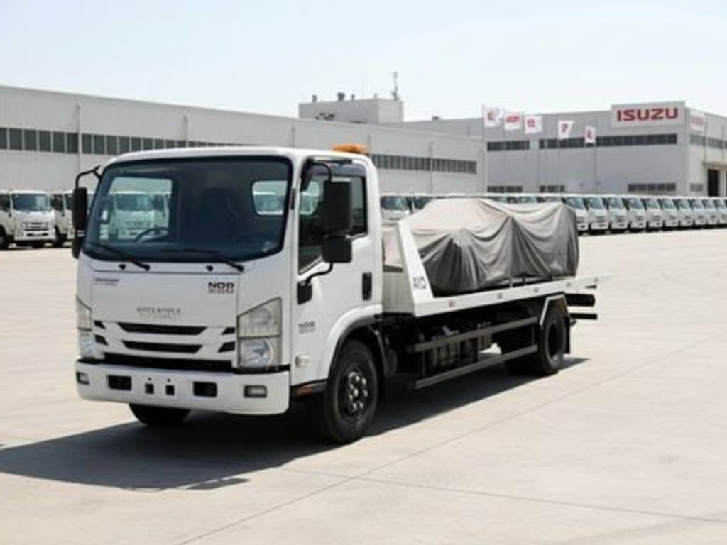 Xe cứu hộ càng kéo sàn trượt Isuzu NQR75ME5