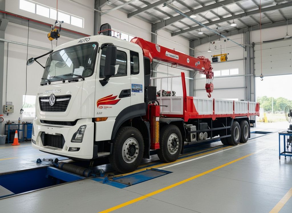 Xe tải gắn cẩu mẫu Dongfeng gắn Zton 12 tấn ATOM1205