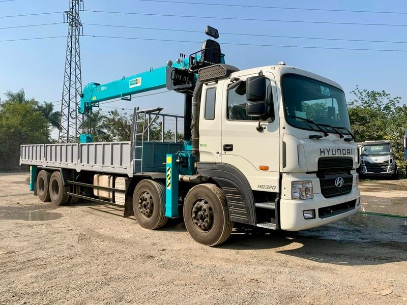 Hyundai HD320 gắn cẩu Hyundai Everdigm HLC-12015 ACE