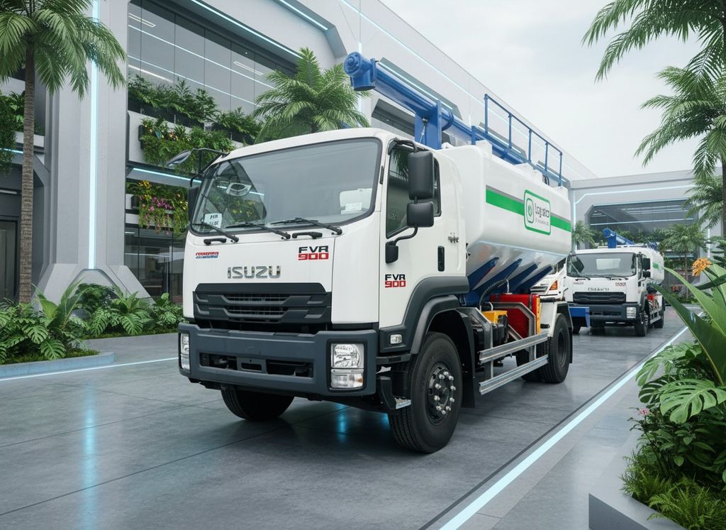 Xe ISUZU Bồn Chở Cám 13 Khối FVR E5