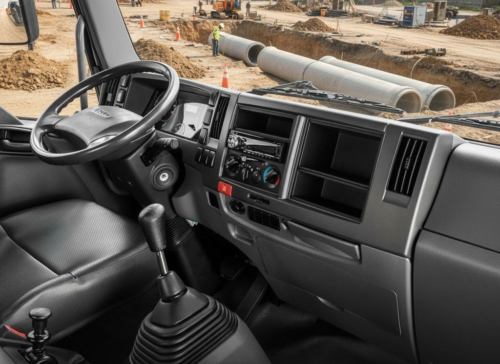 Nội thất về ISUZU FVR E5 bồn chở cám 13 khối