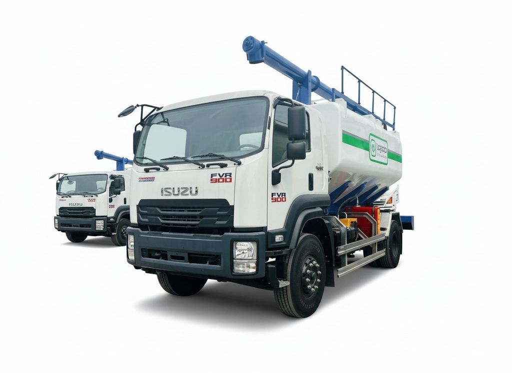 Ứng Dụng Thực Tế Của Xe Bồn Chở Cám ISUZU FVR E5