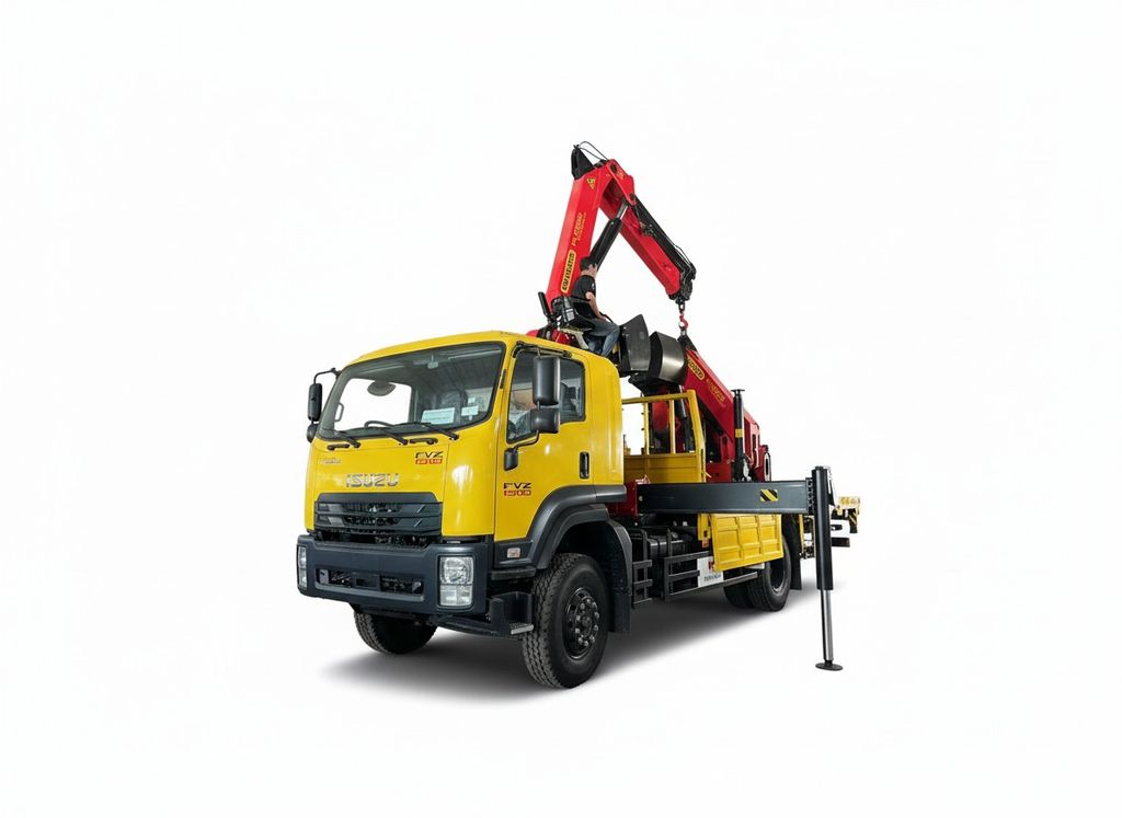 Xe Isuzu FVZ gắn Cẩu Gấp Palfinger PK18500