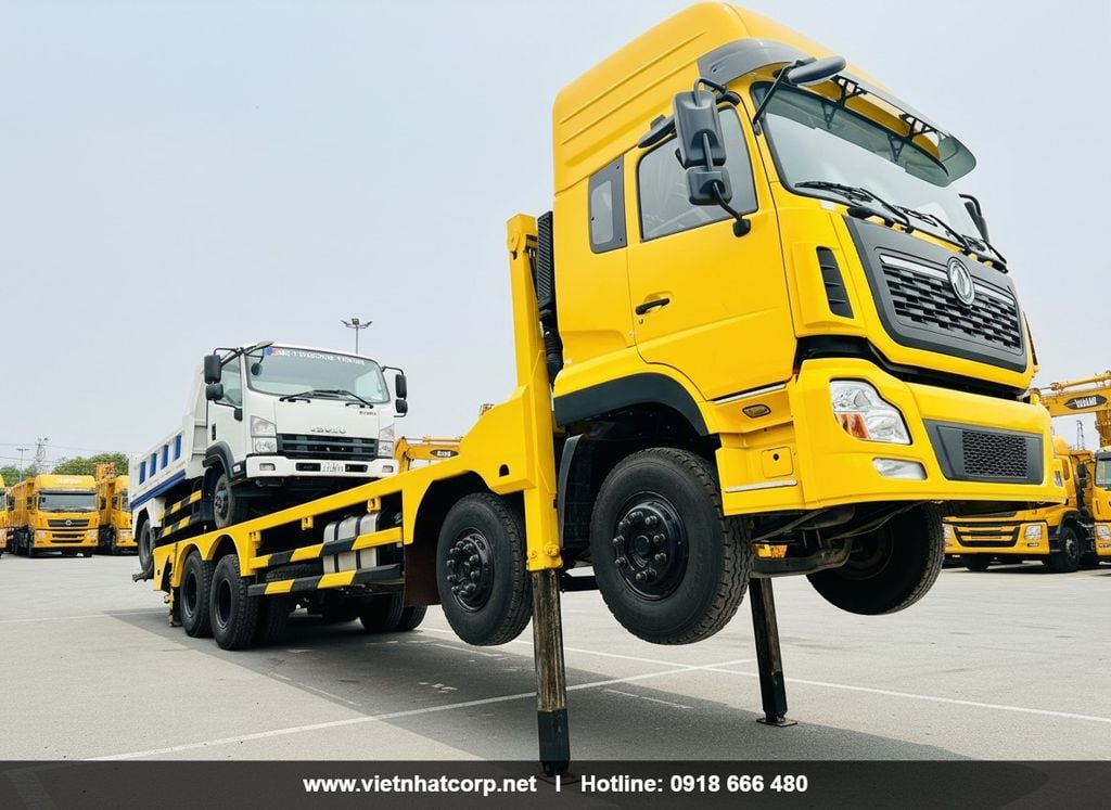 Cabin Xe Chở Máy Công Trình Dongfeng 4 Chân L315