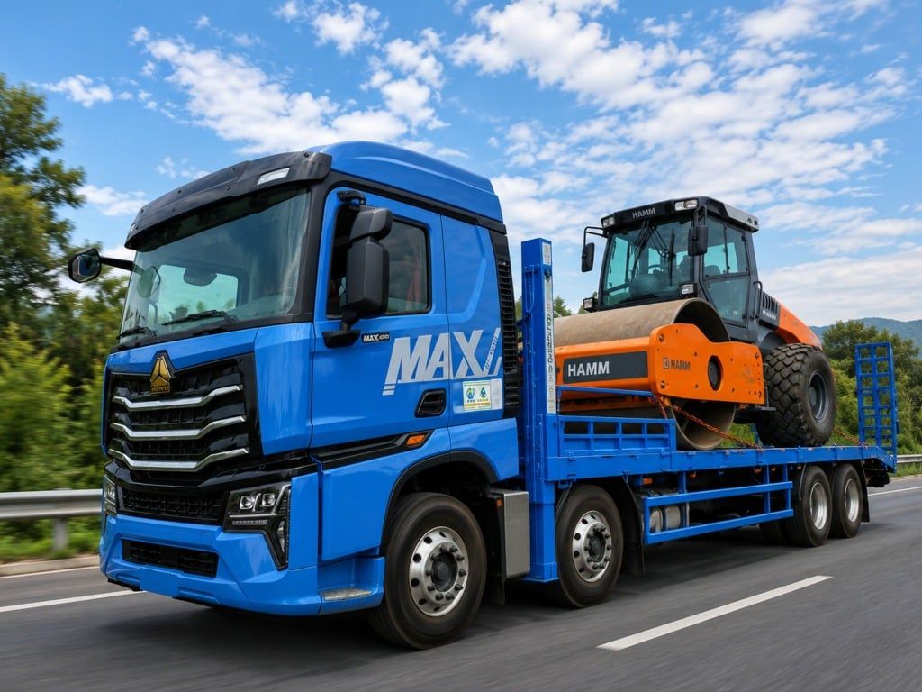 Xe Nâng Đầu Chở Máy Công Trình HOWO MAX 4 Chân 2026