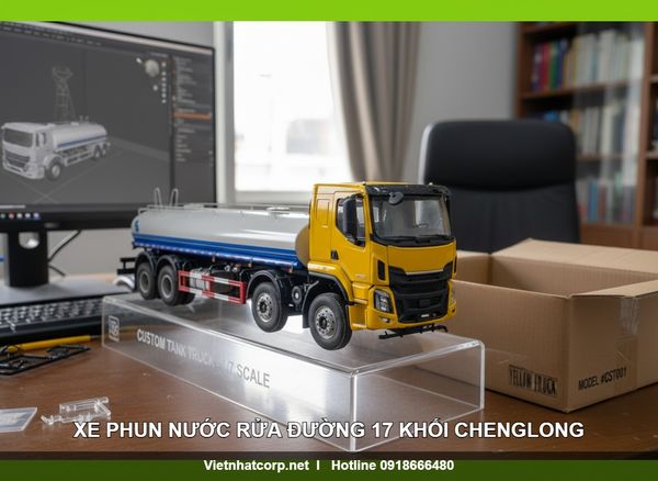 Xe phun nước rửa đường dập bụi 17 khối Chenglong H5