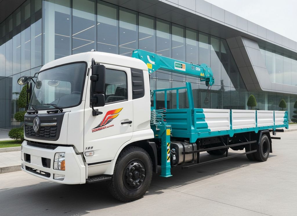 Hướng dẫn mua Xe Tải Dongfeng Gắn Cẩu Hyundai HLC5014 thùng dài 8.6m