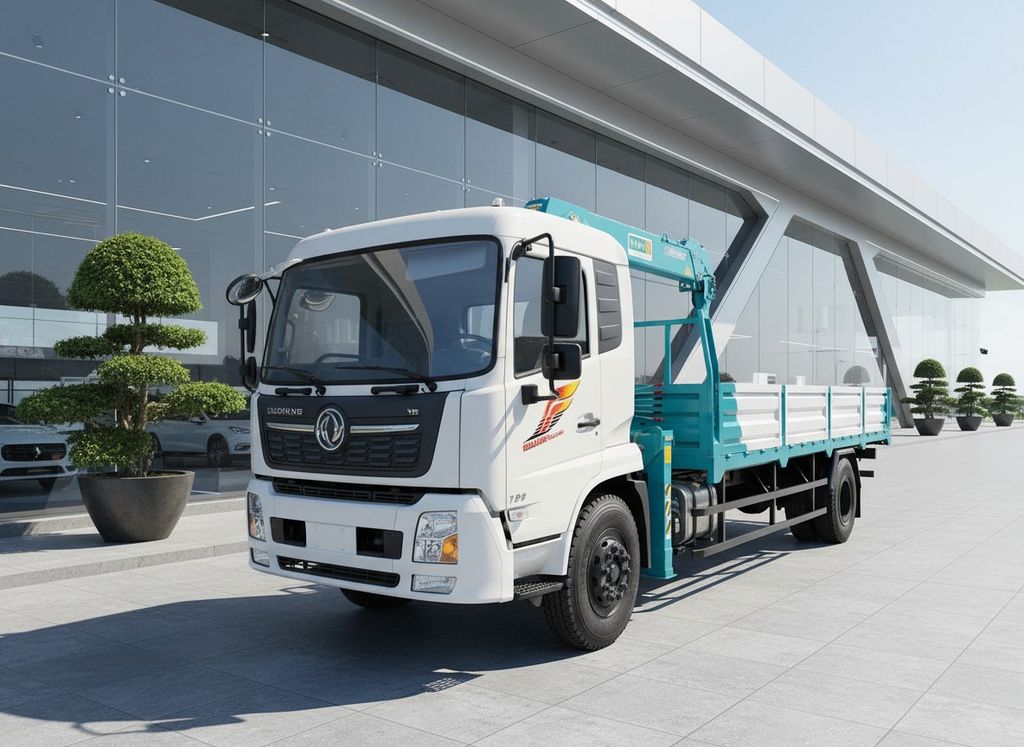 Xe Tải Dongfeng Gắn Cẩu Hyundai HLC5014