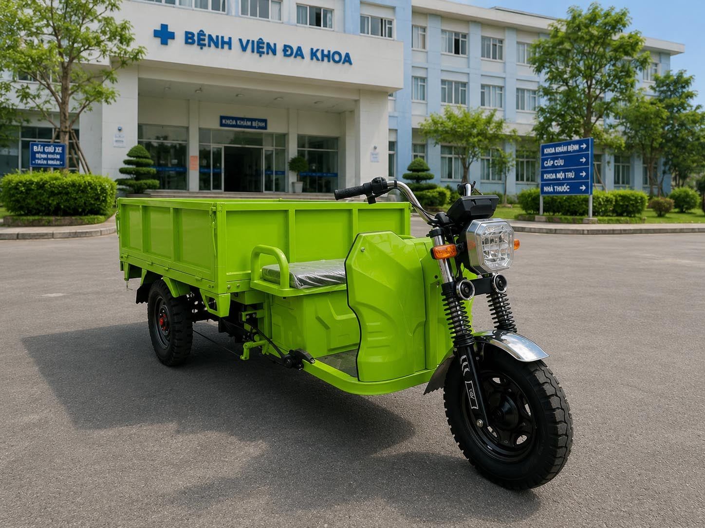 Xe thu gom rác chạy điện 500kg — ứng dụng thực tế