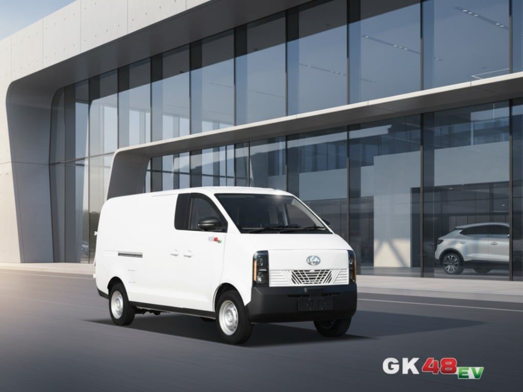 ngoại thất xe van điện Kim Long