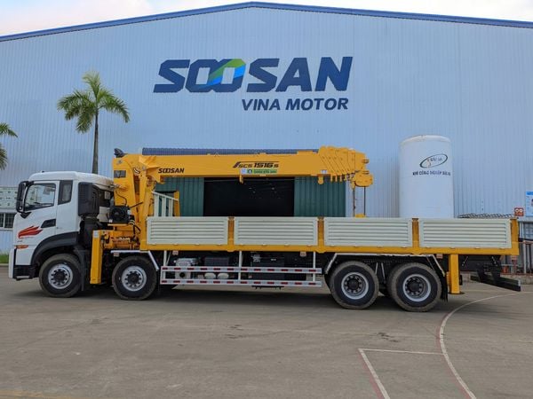 Xe tải gắn cẩu Soosan 15 tấn SCS1516
