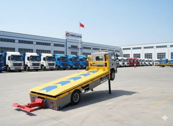 Xe cứu hộ sàn trượt kéo chở xe M3 6,5 tấn