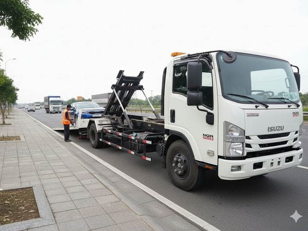 Xe cứu hộ giao thông isuzu