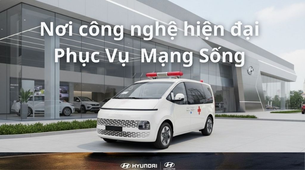 Hình ảnh xe Hyundai Staria Cứu thương tại Vietnhatcorp