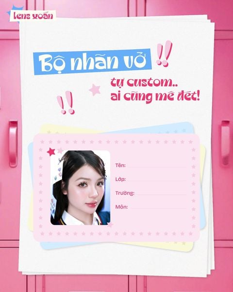 Hình ảnh minh họa cho nội dung về lens đi học nhãn vở cá nhân.