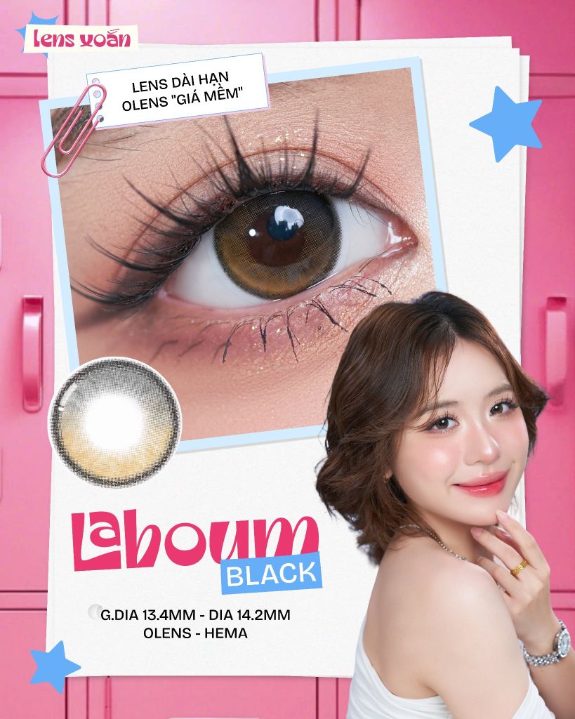 Laboum Black – OLENS – Lens đen nhưng vẫn phải long lanh lấp lánh