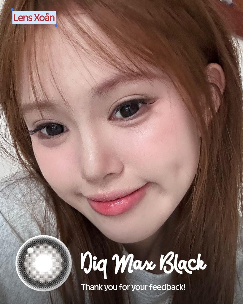 DIQ Max Black - Lens đen búp bê giãn lớn