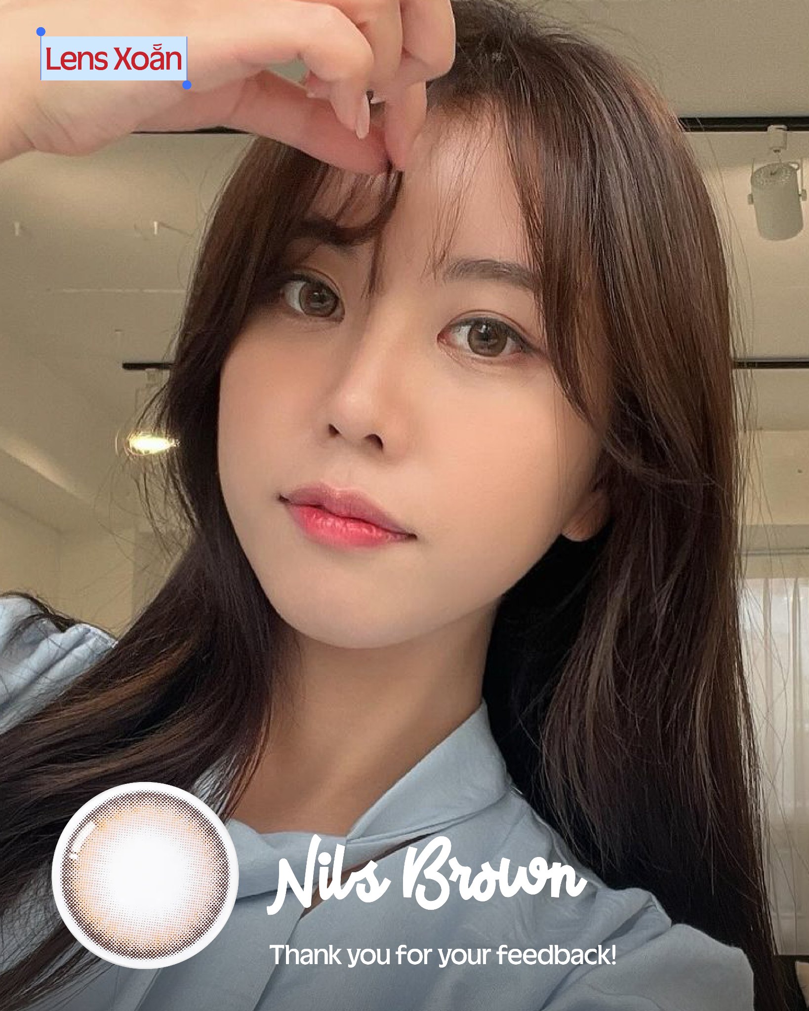 Nils Brown – OLENS – Nâu mật ong không viền trong trẻo