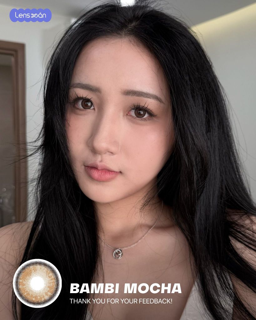 bambi mocha lens nau caramel mocha han quoc gian trong tu nhien mpc
