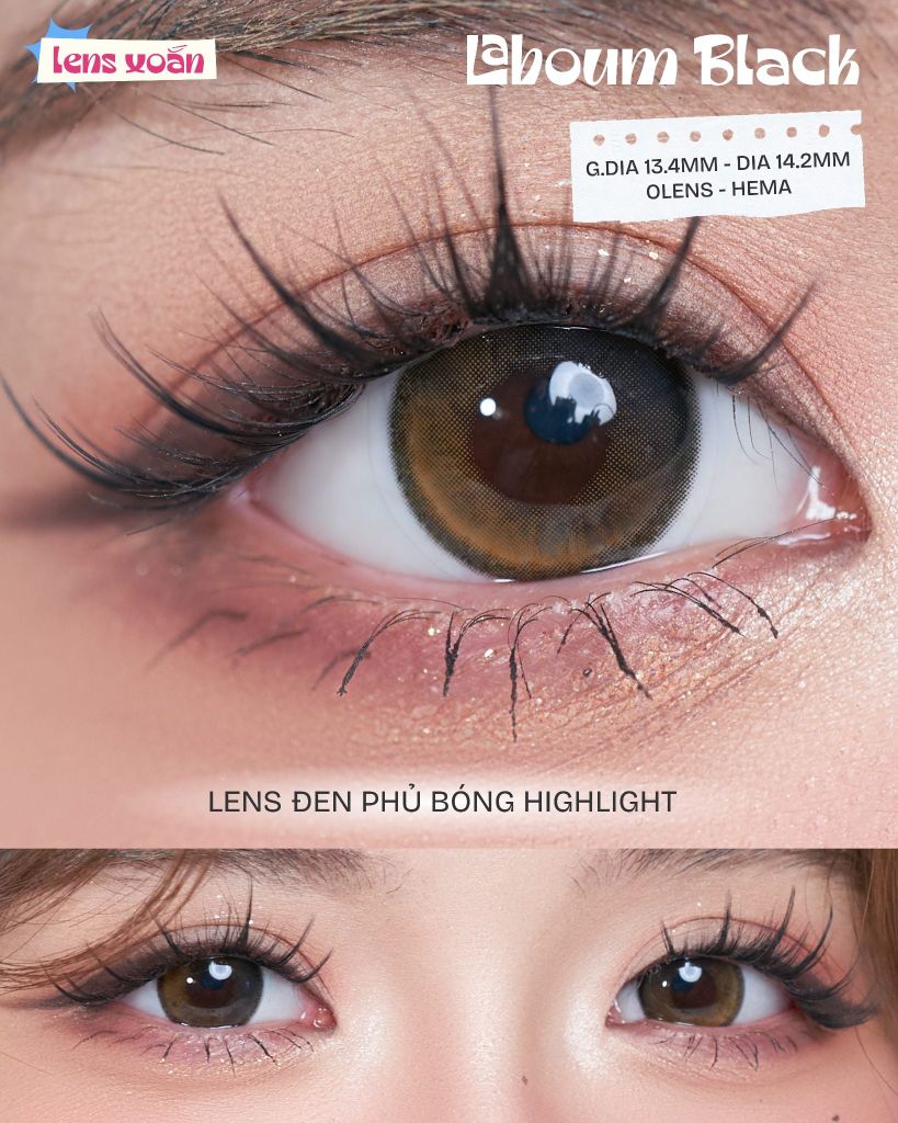 Laboum Black – OLENS – Lens đen nhưng vẫn phải long lanh lấp lánh
