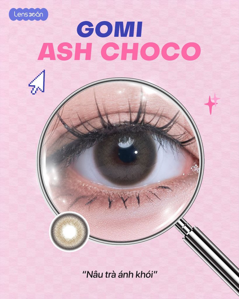 gomi ash choco lens nau tra anh khoi han quoc gian trong tu nhien mpc