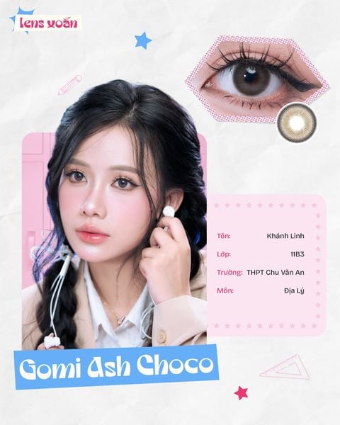 Hình ảnh minh họa cho lens tone nâu tự nhiên.