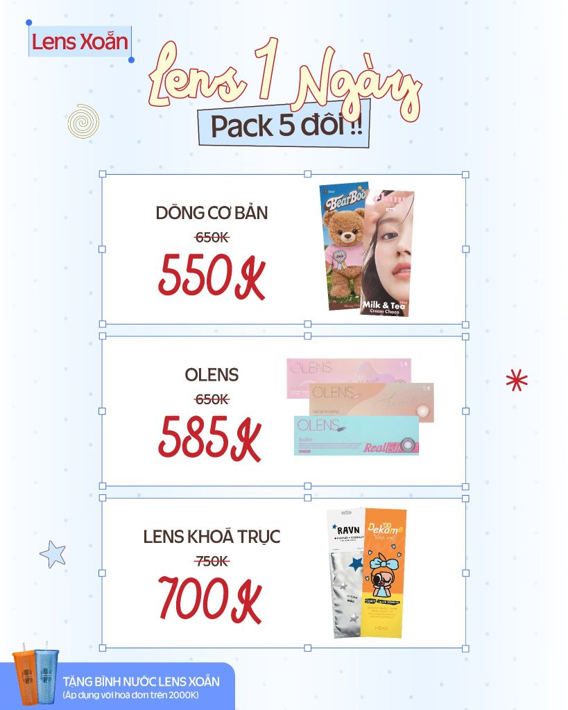 Deal sốc Tháng 9 - Giảm giá mọi dòng lens Hàn