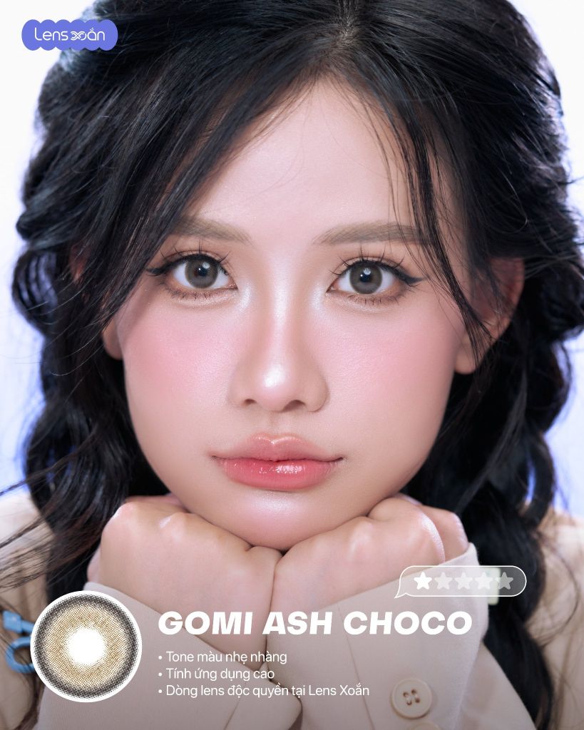 gomi ash choco lens nau tra anh khoi han quoc gian trong tu nhien mpc