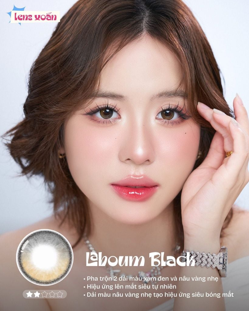 Laboum Black – OLENS – Lens đen nhưng vẫn phải long lanh lấp lánh