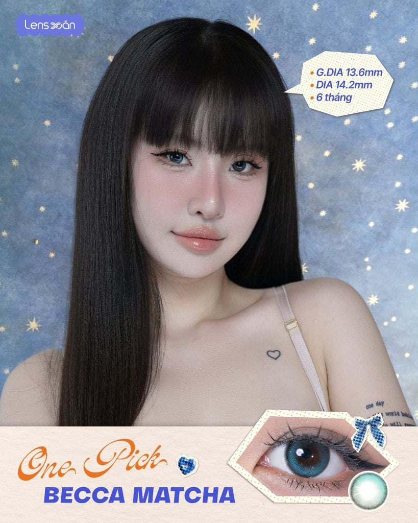 Check VAR 7 màu lens chụp Photobooth cực bắt flash với One Pick Gray, Carbon Black, Coco Mio Roze Brown, Becca Matcha, Mousse Taupe Beige, Purity Shine Taupe Brown và Kitsuki Mocha tại Lens Xoắn.