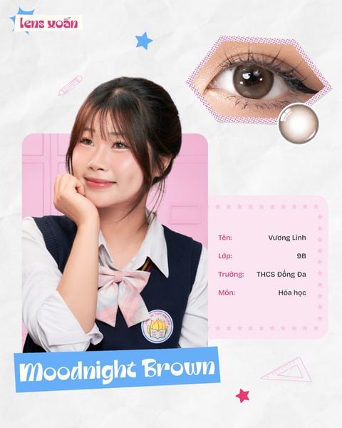 Hình ảnh minh họa cho lens tone nâu tự nhiên.