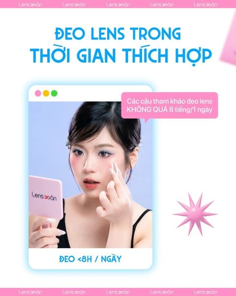 Thời gian đeo lens 6 tháng an toàn