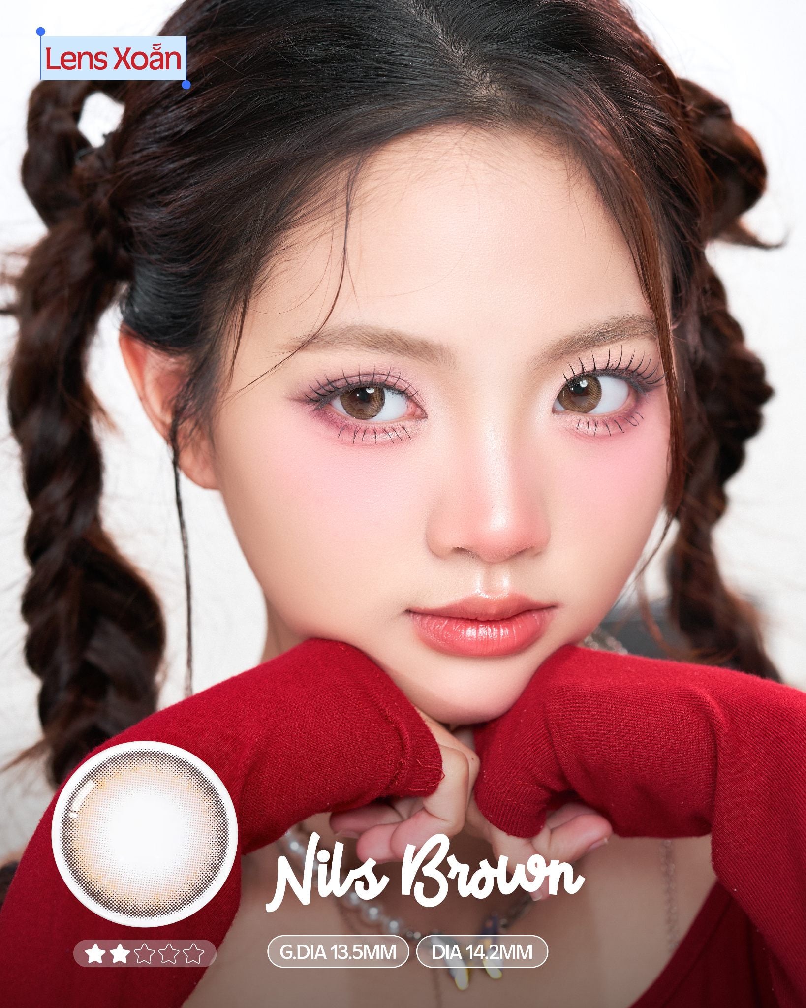 Nils Brown – OLENS – Nâu mật ong không viền trong trẻo