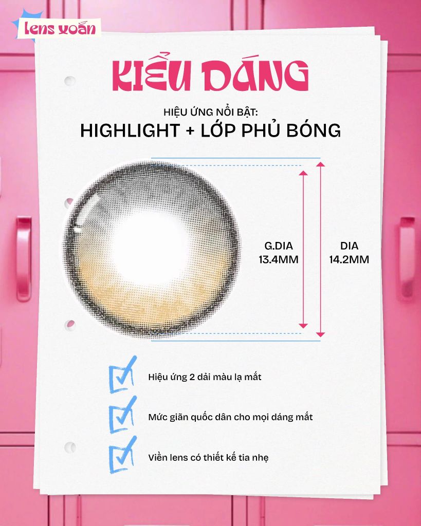 Laboum Black – OLENS – Lens đen nhưng vẫn phải long lanh lấp lánh