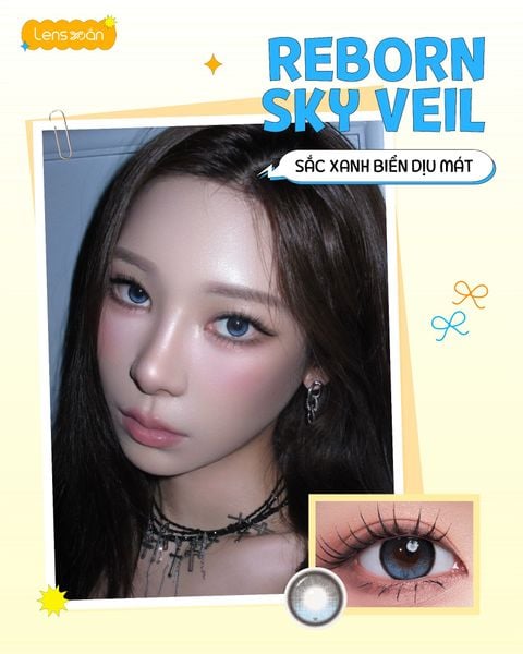 Ningning đeo lens Reborn Sky Veil
