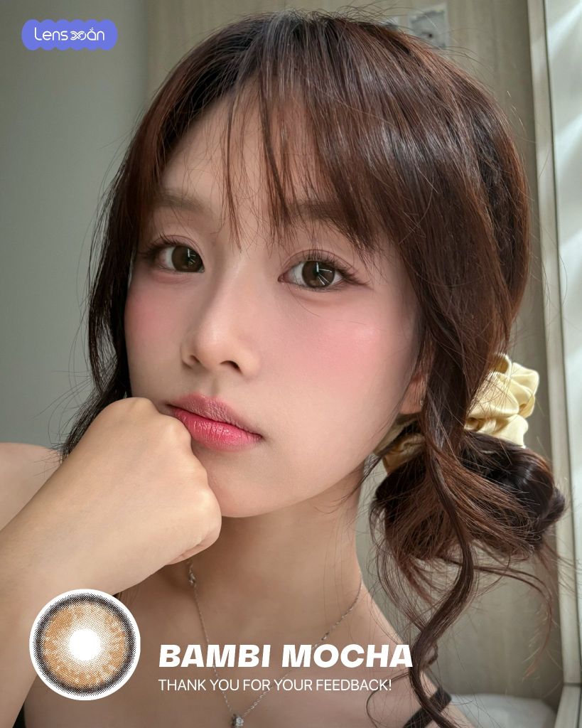 bambi mocha lens nau caramel mocha han quoc gian trong tu nhien mpc