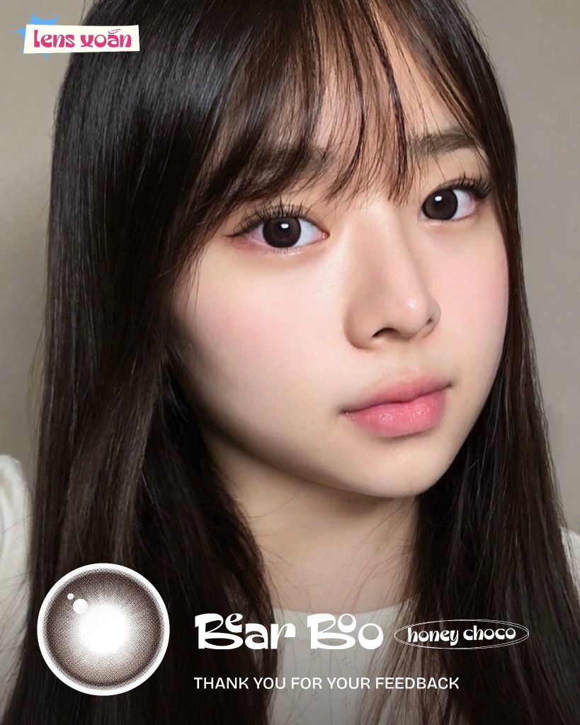 Ảnh feedback Bear Boo Honey Choco với tóc đen mái thưa