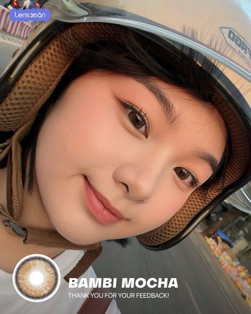 bambi mocha lens nau caramel mocha han quoc gian trong tu nhien mpc
