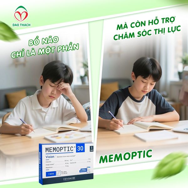 🧠 BỔ NÃO CHỈ LÀ MỘT PHẦN – MEMOPTIC CÒN HỖ TRỢ CHĂM SÓC THỊ LỰC!