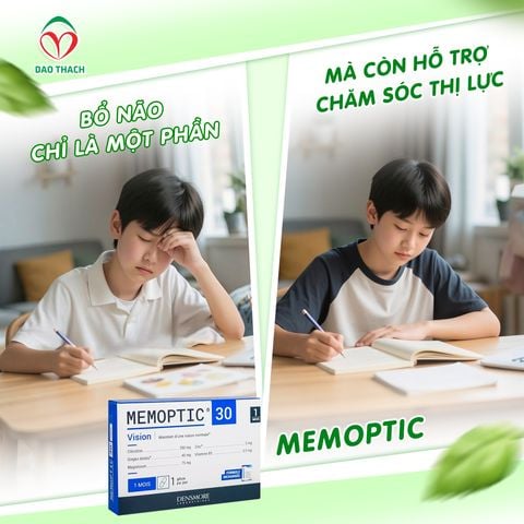 🧠 BỔ NÃO CHỈ LÀ MỘT PHẦN – MEMOPTIC CÒN HỖ TRỢ CHĂM SÓC THỊ LỰC!