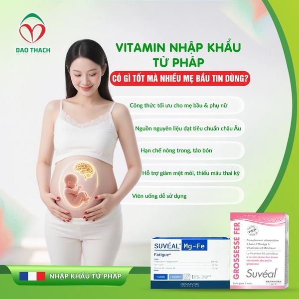 VITAMIN NHẬP KHẨU TỪ PHÁP CÓ GÌ TỐT MÀ NHIỀU MẸ BẦU TIN DÙNG?