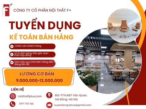 TUYỂN DỤNG SALES ADMIN/HỖ TRỢ KINH DOANH/KẾ TOÁN BÁN HÀNG THÁNG 8.2026