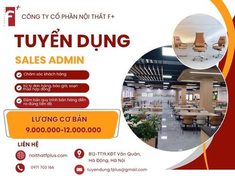 TUYỂN DỤNG SALES ADMIN/HỖ TRỢ KINH DOANH/KẾ TOÁN BÁN HÀNG THÁNG 8.2026