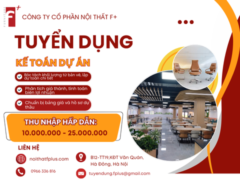 TUYỂN DỤNG KẾ TOÁN DỰ ÁN THÁNG 3.2026