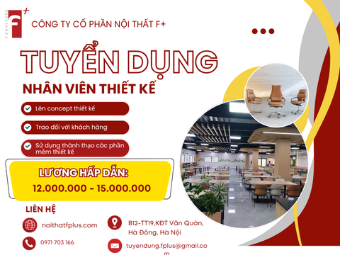 TUYỂN DỤNG NHÂN VIÊN THIẾT KẾ THÁNG 10.2025