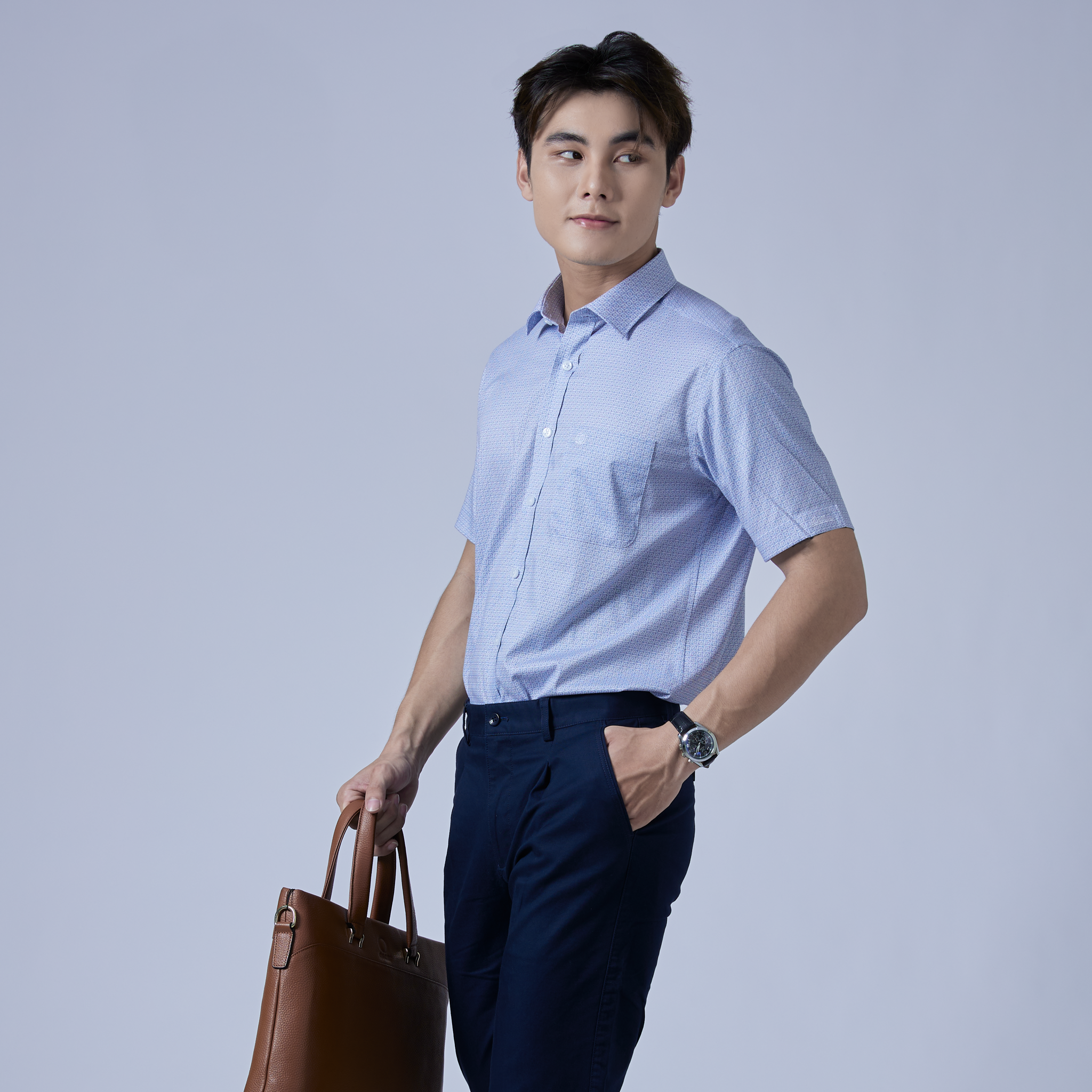 Gợi ý outfit với áo sơ mi nam chuẩn nam tính, lịch lãm