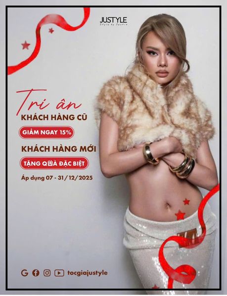 Tóc Giả JUSTYLE | Chương Trình Khuyến mãi Tháng 12/2025